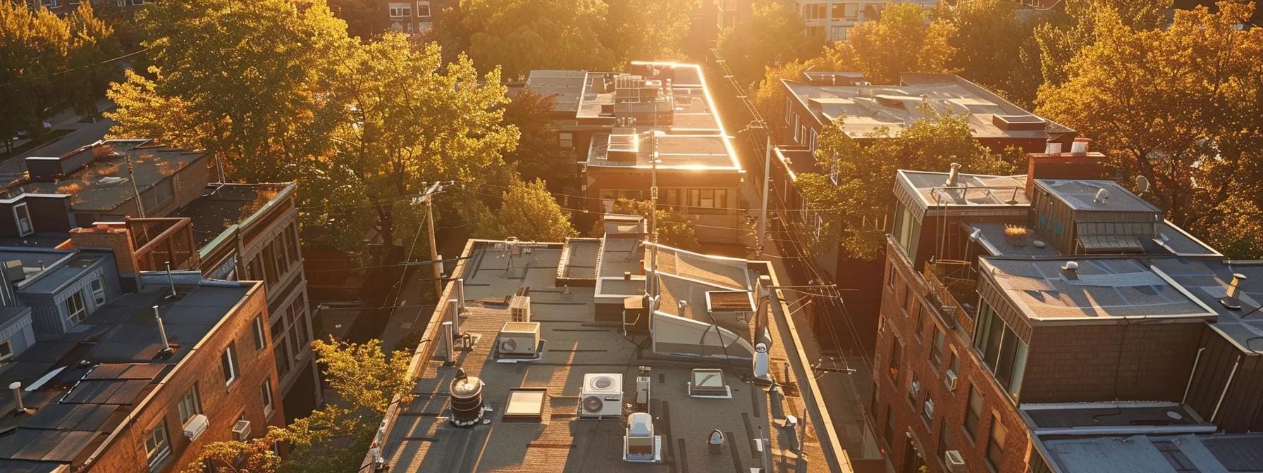 a professional roofing contractor in a modern urban setting utilizes advanced drone technology for a comprehensive inspection of a residential roof, showcasing meticulous planning and safety amidst a bustling city backdrop.