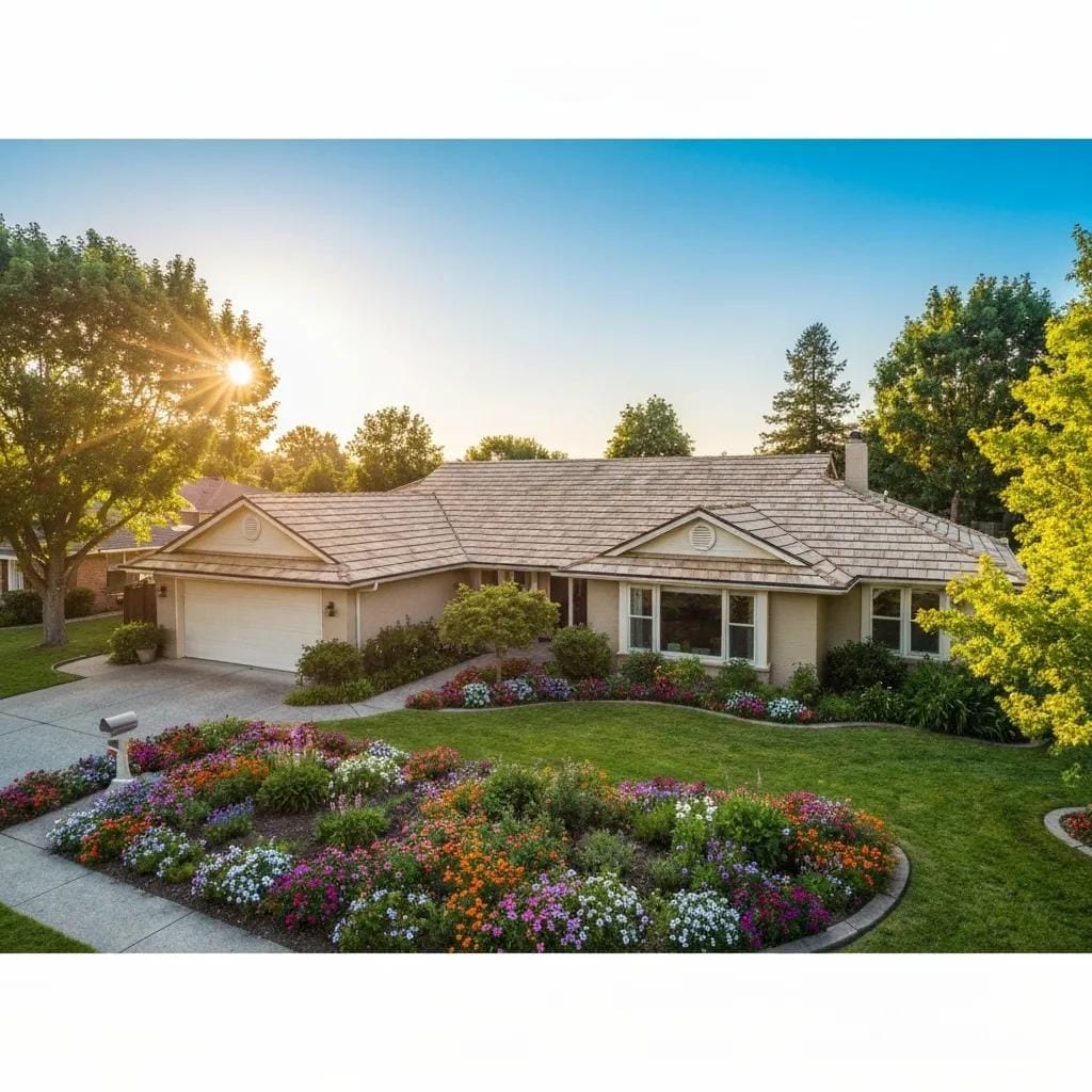Newly installed roof on a residential home in Collegeville, showcasing curb appeal and protection